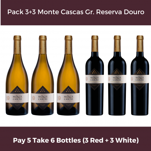 Monte Cascas Grande Reserva Old Vineyards Douro DOC PACK 3+3