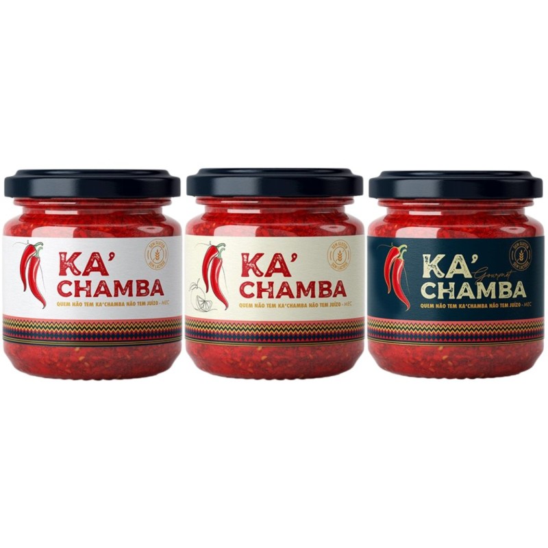 Kachamba Pack 30g x3 Molhos Picantes com Base de Madeira Kachamba Pack 30g x3 Molhos Picantes com Base de Madeira