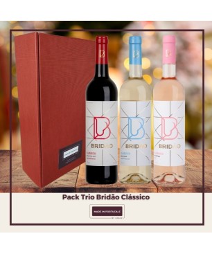 Pack Trio Bridão Clássico Tinto, Branco & Rosé em Caixa Presente