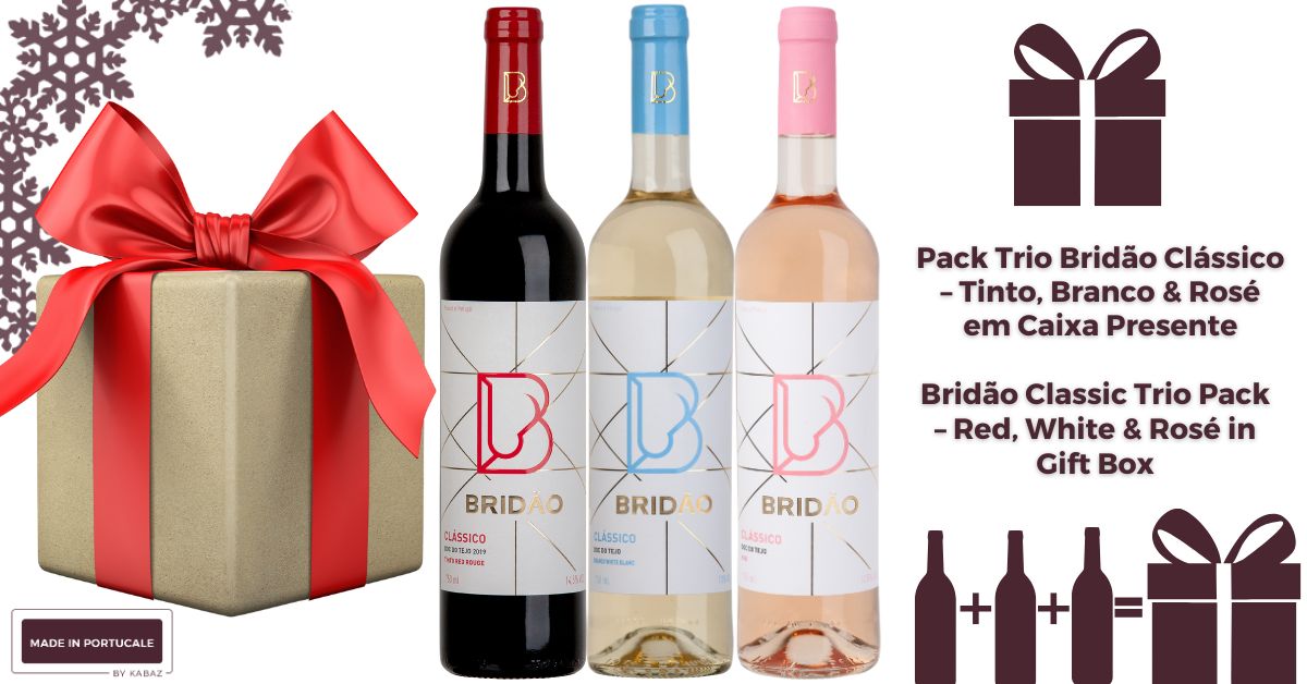 Bridão Classic Trio Pack Red, White & Rose in Gift Box